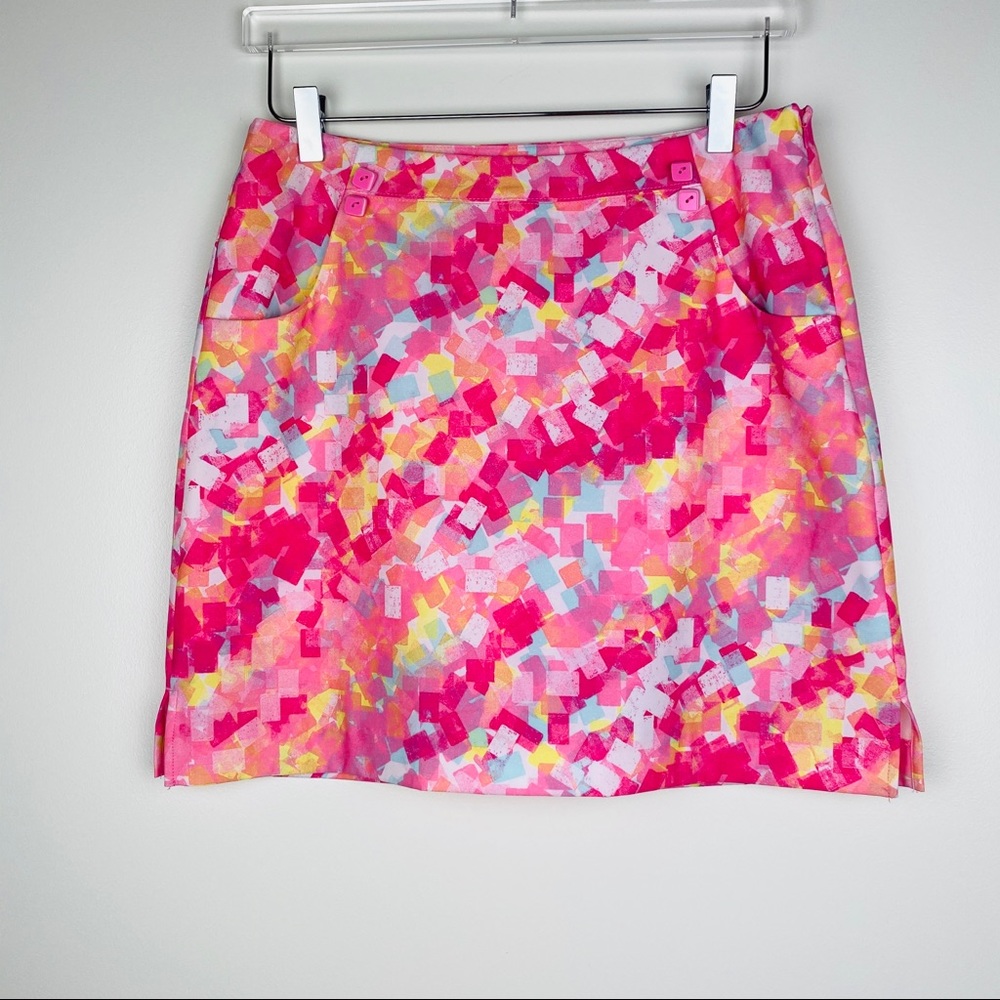 EP Pro Pink Multi-Color Golf Skort
